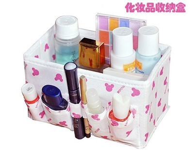 【熱銷 桌面收納盒 收納盒批發 可折疊化妝品收納盒】價格,廠家,圖片,收納箱、收納盒,浙江匯集箱包-